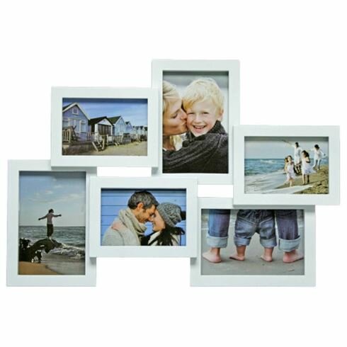 kloon Panorama kleurstof Fotolijst Henzo Holiday collage wit 6 foto's - Foto Leenarts