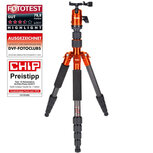 Rollei Compact Traveler No. 1 Carbon statief orange