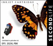 Secondlife inkt Epson 202 XL Photo Black