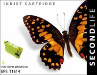 Secondlife inkt Epson T 1814 Yellow
