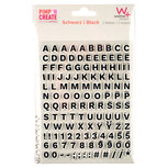Walther Letters Sticker Set&nbsp;Zwart ST6001
