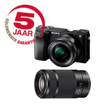Sony A6100 body zwart + 16-50MM + 55-210MM