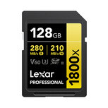 Lexar 128gb SDXC Pro Gold UHS-II 1800x V60