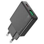 Hoco N38 Dual Port Fast charger PD20W QC3.0 USB-A USB-C
