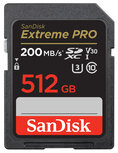 SanDisk 512GB Extreme Pro SDXC UHS-1 200mb/s Card