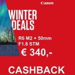 Canon EOS R6 Mark II body + RF 50mm F1.8 STM