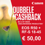 Canon EOS R50 ZWART + RF-S 18-45 IS STM