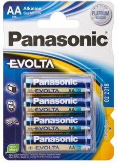 Panasonic EVOLTA AA alkaline LR6 4x 1,5V