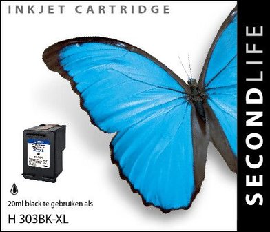 Secondlife inkt HP 303BK-XL Black