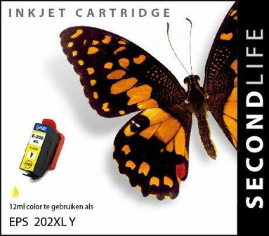Secondlife inkt Epson 202 XL Yellow