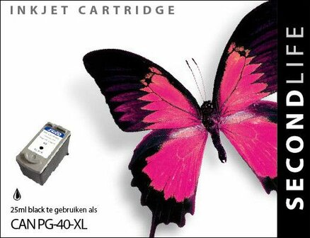 Secondlife inkt Canon PG-40 Black XL