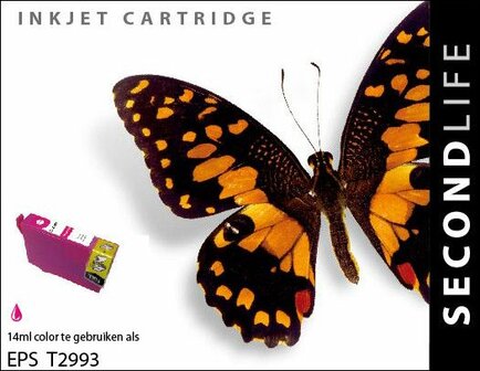 Secondlife inkt Epson T2993 Magenta