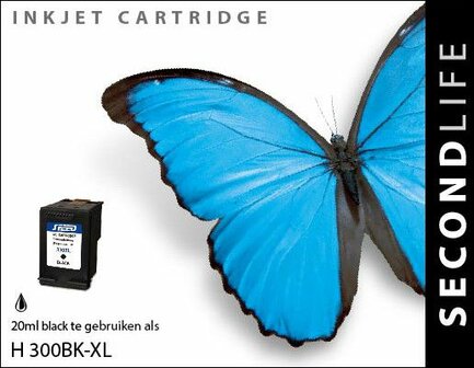 Secondlife inkt HP 300XL Black