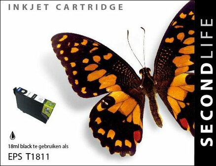 Secondlife inkt Epson T 1811 Black