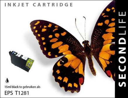 Secondlife inkt Epson T1281 Black