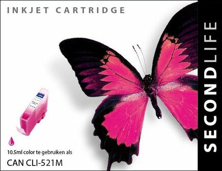 Secondlife inkt Canon CLI 521 Magenta