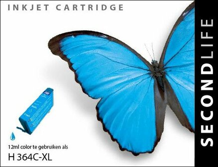 Secondlife inkt HP 364 XL Cyan