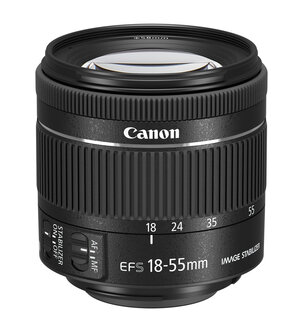 Canon EF-S 18-55mm 1:4-5.6 IS STM objectief