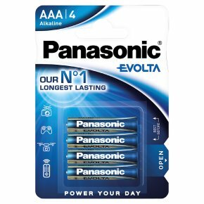 Panasonic EVOLTA AAA alkaline LR03 4x 1,5V