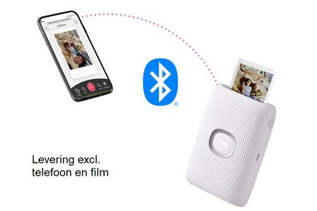 Fujifilm Instax Mini Link2 Smartphone Printer Clay White