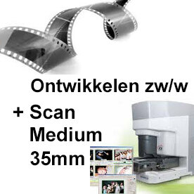 zwart - wit film 35mm ontwikkelen + scan Medium