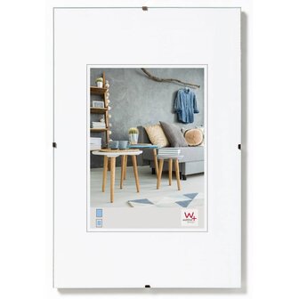wissellijst randloos 18x24 antireflex