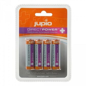 Jupio AA 2500 mAh Ready to Use oplaadbare batterijen 4 stuks
