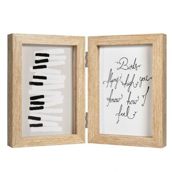Henzo fotolijst Piano 2x 13x18 cm naturel