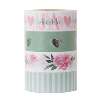 Goldbuch Washi Tape roze &amp; groen 10628