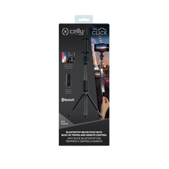 Celly Click PlusPod Bluetooth Selfiestick &amp; Tripod