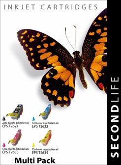 Secondlife inkt Multipack Epson T2621 - T2632 - T2633 - T2634