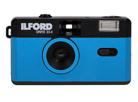 Ilford Sprite 35-II analoge camera black&amp;blue