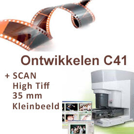 kleurenfilm 35mm ontwikkelen + scan high Tiff