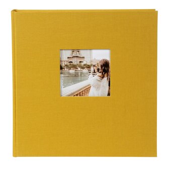 Goldbuch fotoalbum Bella Vista 27920 mosterd 30x31cm zwarte bladen