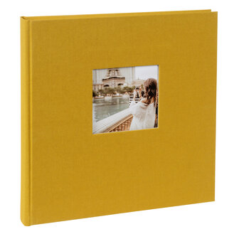 Goldbuch fotoalbum Bella Vista 27920 mosterd 30x31cm zwarte bladen