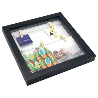 Henzo fotolijst Diorama 25x25x3 cm zwart