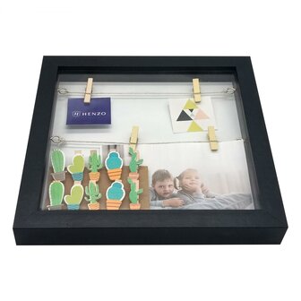 Henzo fotolijst Diorama 25x25x3 cm zwart