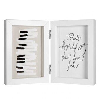 Henzo fotolijst Piano 2x 10x15 cm wit