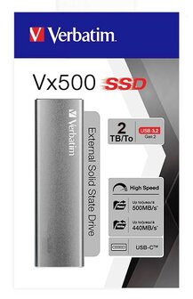 Verbatim Vx500 External SSD 2TB USB 3.2