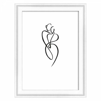 Walther Silhouette 10x15cm wit fotolijst