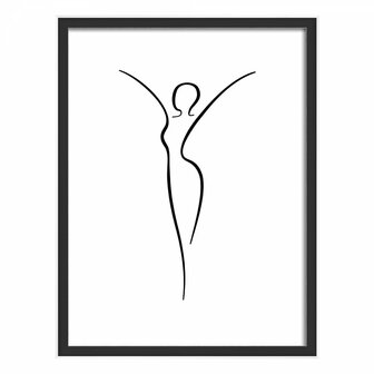 Walther Silhouette 30x40cm zwart fotolijst
