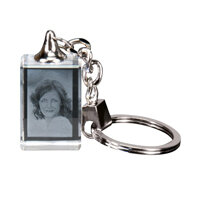 2D sleutelhanger foto in glas
