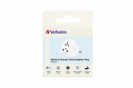 Verbatim World to Europe Travel Adapter WTEU-02