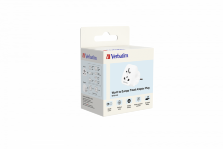 Verbatim World to Europe Travel Adapter WTEU-02