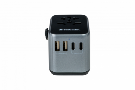 Verbatim UTA-03 Universal Travel Adapter incl USB-A+USB-C