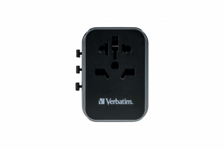 Verbatim UTA-03 Universal Travel Adapter incl USB-A+USB-C