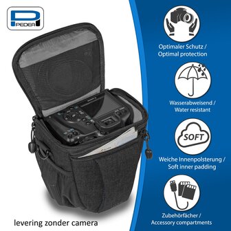 Pedea Holster-M Fashion Pro zwart fototas