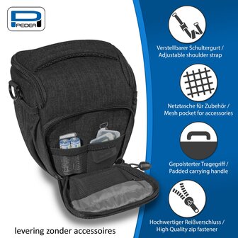 Pedea Holster-M Fashion Pro zwart fototas