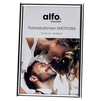 alfo. Emotions fotolijst 10x15 cm zilver glans