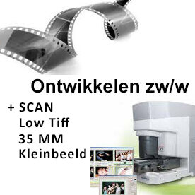 zwart - wit film 35mm ontwikkelen + scan low Tiff